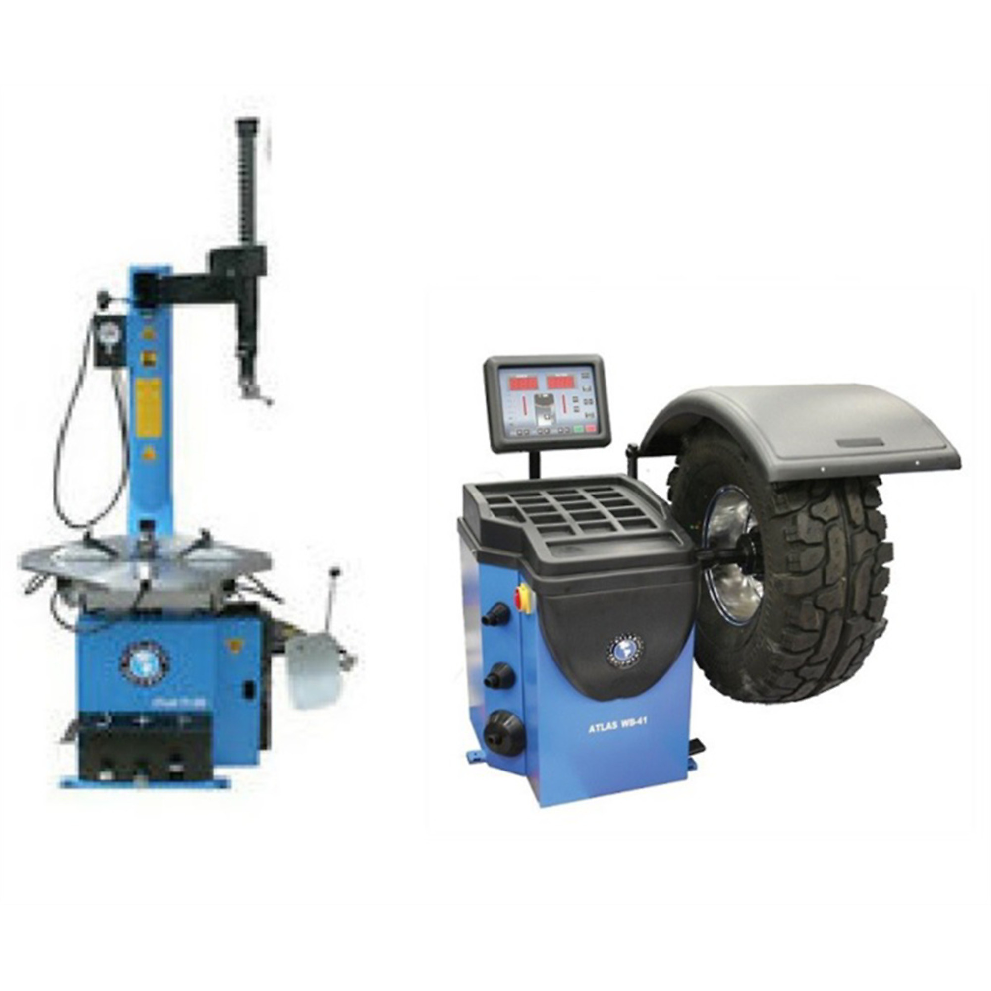 Atlas Automotive Equipment TC289 Rim Clamp Tire Changer + WB41 Wheel Balancer Combo Package